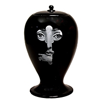 Bitossi Fornasetti vase Lock and Key black
