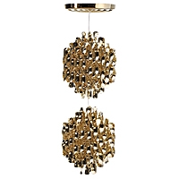 Verner Panton pendant lamp Spiral - gold 