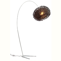 Homebasic floor lamp Ebony Sky 