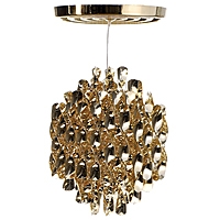Verner Panton pendant lamp Spiral - gold 