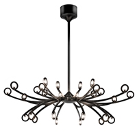 Terzani suspension lamp Reef black